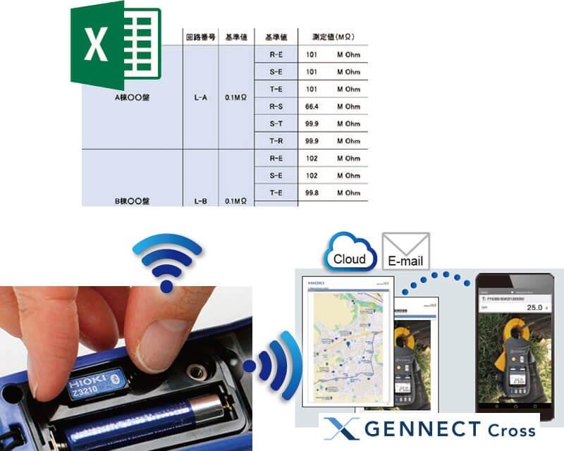 支持无线通讯，可将测量值传送至智能手机或平板电脑