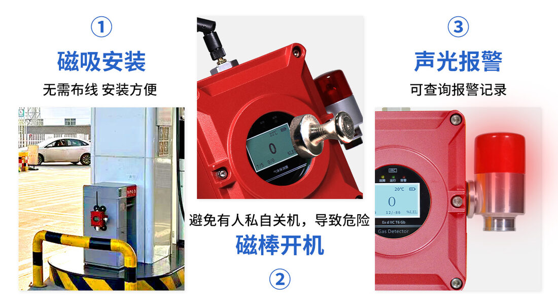 河南中安BT-S370-加油站可燃气体探测报警器实拍_05