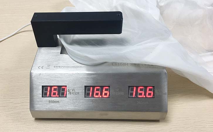 光学透过率仪测量防晒衣