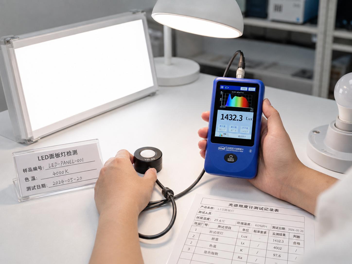 林上LS335光谱照度计和普通照度计有什么区别？从检测参数看选型思路