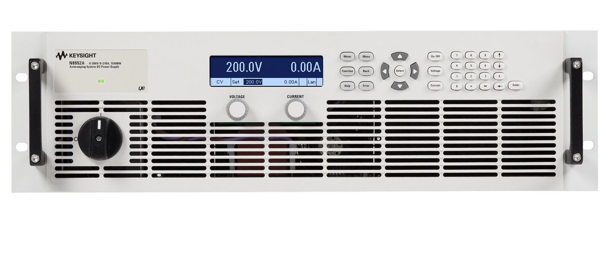 N8952A 自动量程调节直流电源，200 V，210 A，15000 W，400 VAC