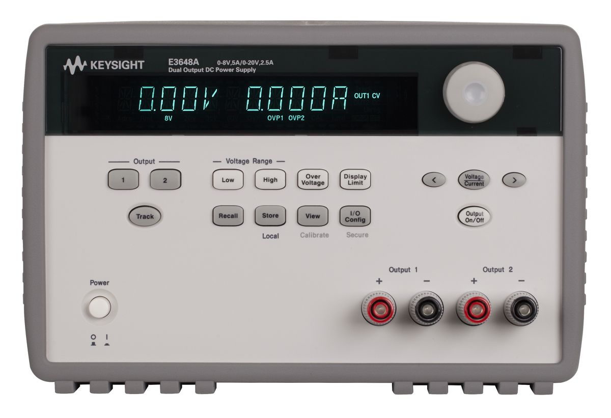 E3648A 100W 双路输出电源，双路 8V，5A 或 20V，2.5A