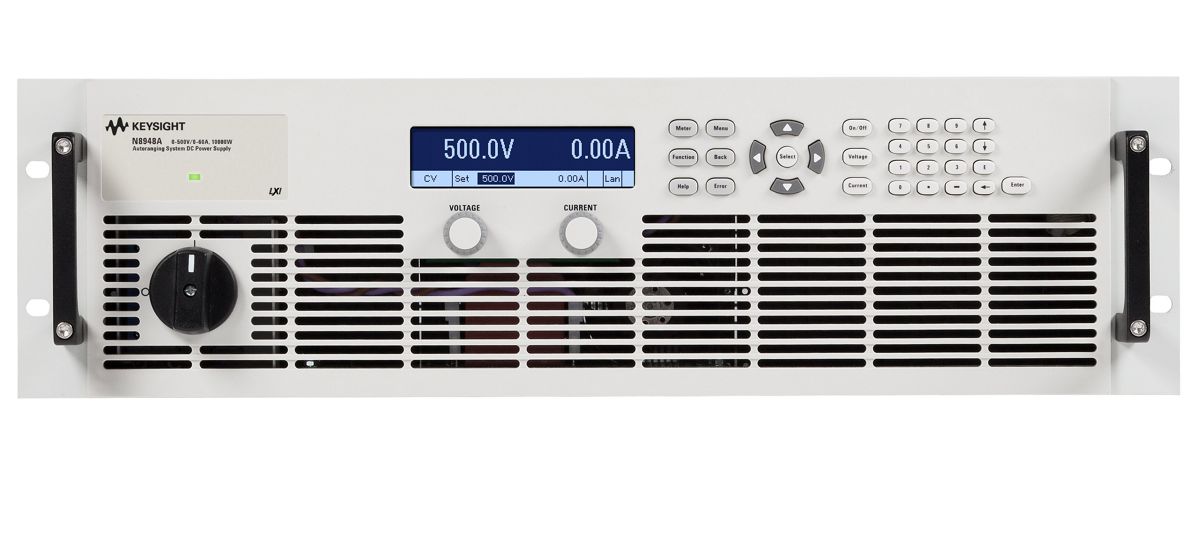 N8948A 自动量程调节直流电源，500 V，60 A，10000 W，400 VAC
