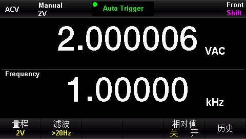 多种测量显示界面