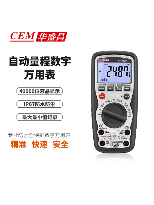 DT-9919 40000位专业防护型数字万用表