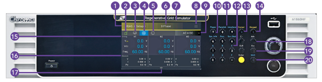 Chroma 61860HF Regenerative Grid Simulator