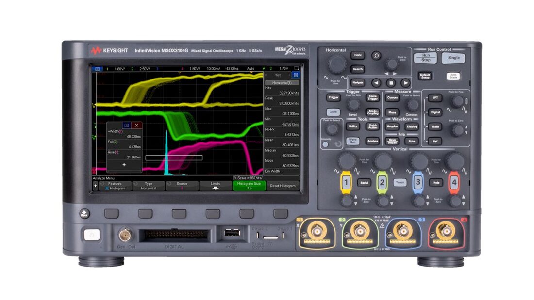DSOX3102G 示波器：1 GHz，2 个模拟通道