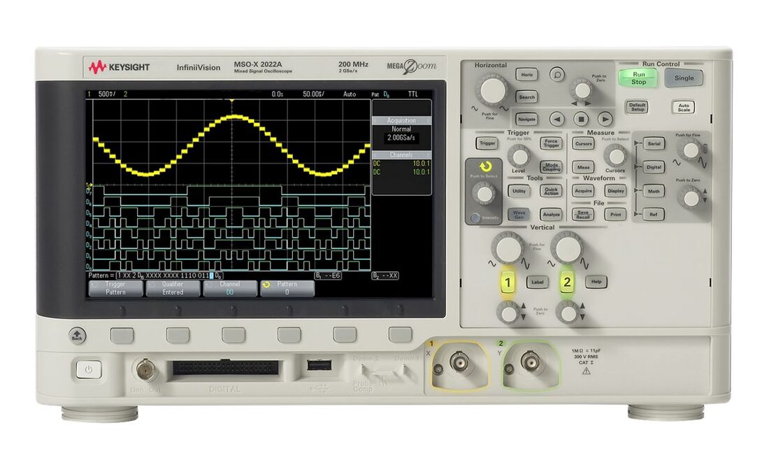 DSOX2022A 示波器：200 MHz，2 个模拟通道
