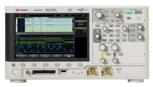 MSOX3102A 混合信号示波器：1 GHz，2 个模拟通道和 16 个数字通道