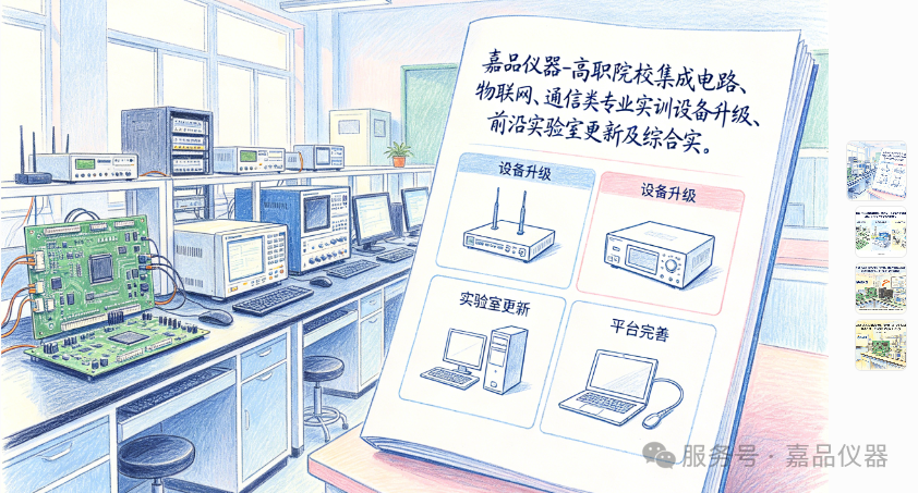 嘉品仪器-高职院校集成电路、物联网、通信类专业人才培养实训设备升级、前沿实验室更新及综合实训平台完善方案