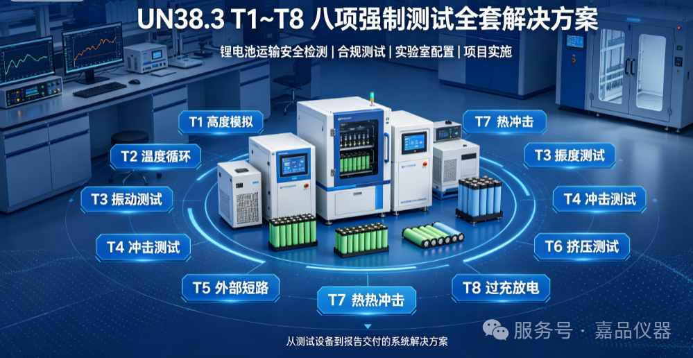UN38.3 T1~T8 八项强制测试全套解决方案